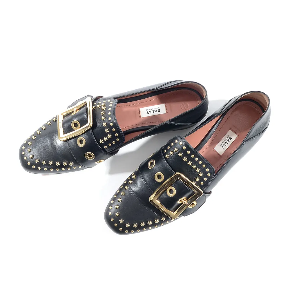 Bally Womens Slip on Loafers in Black