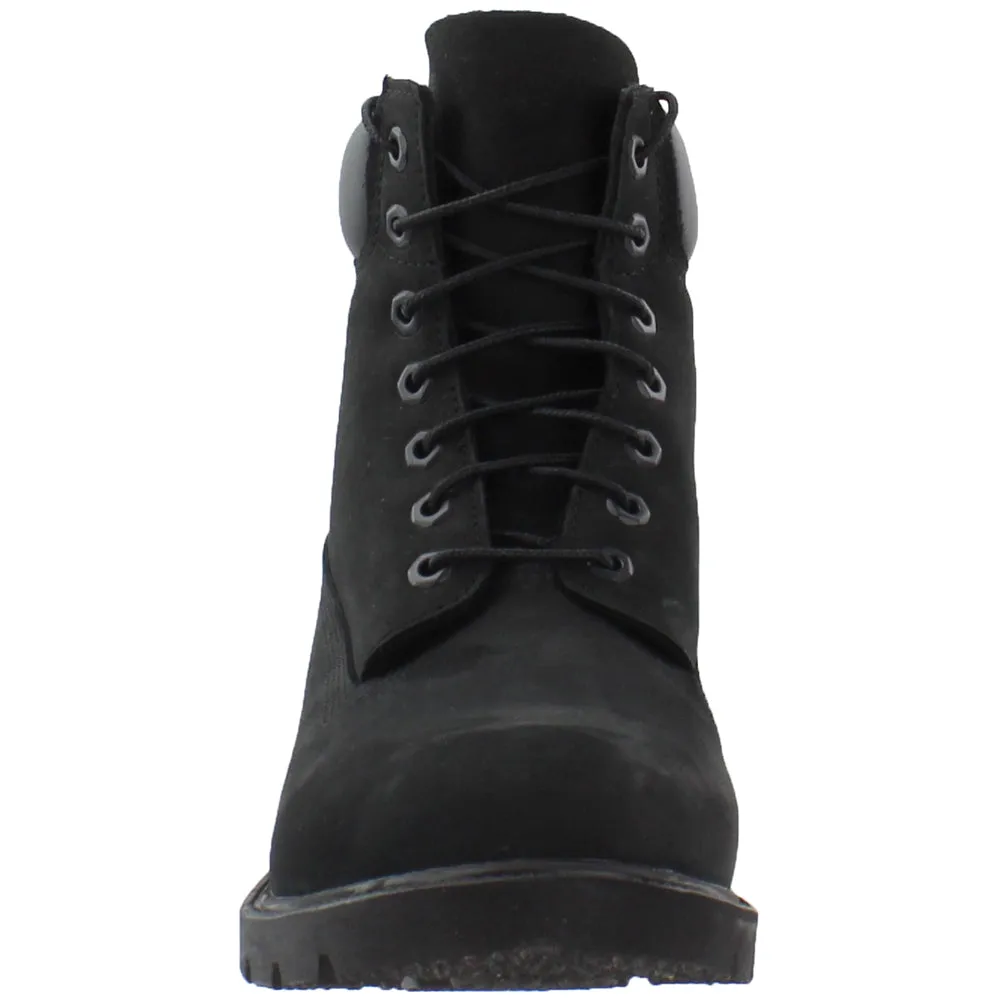 Basic Waterproof Round Toe Lace Up Boots