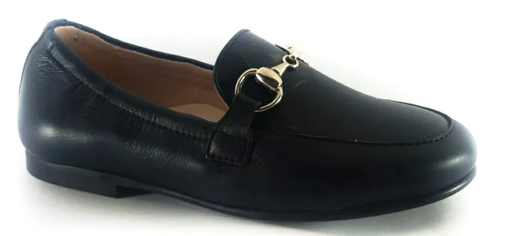 Beberlis Cathay Navy Buckle Slip On Loafers