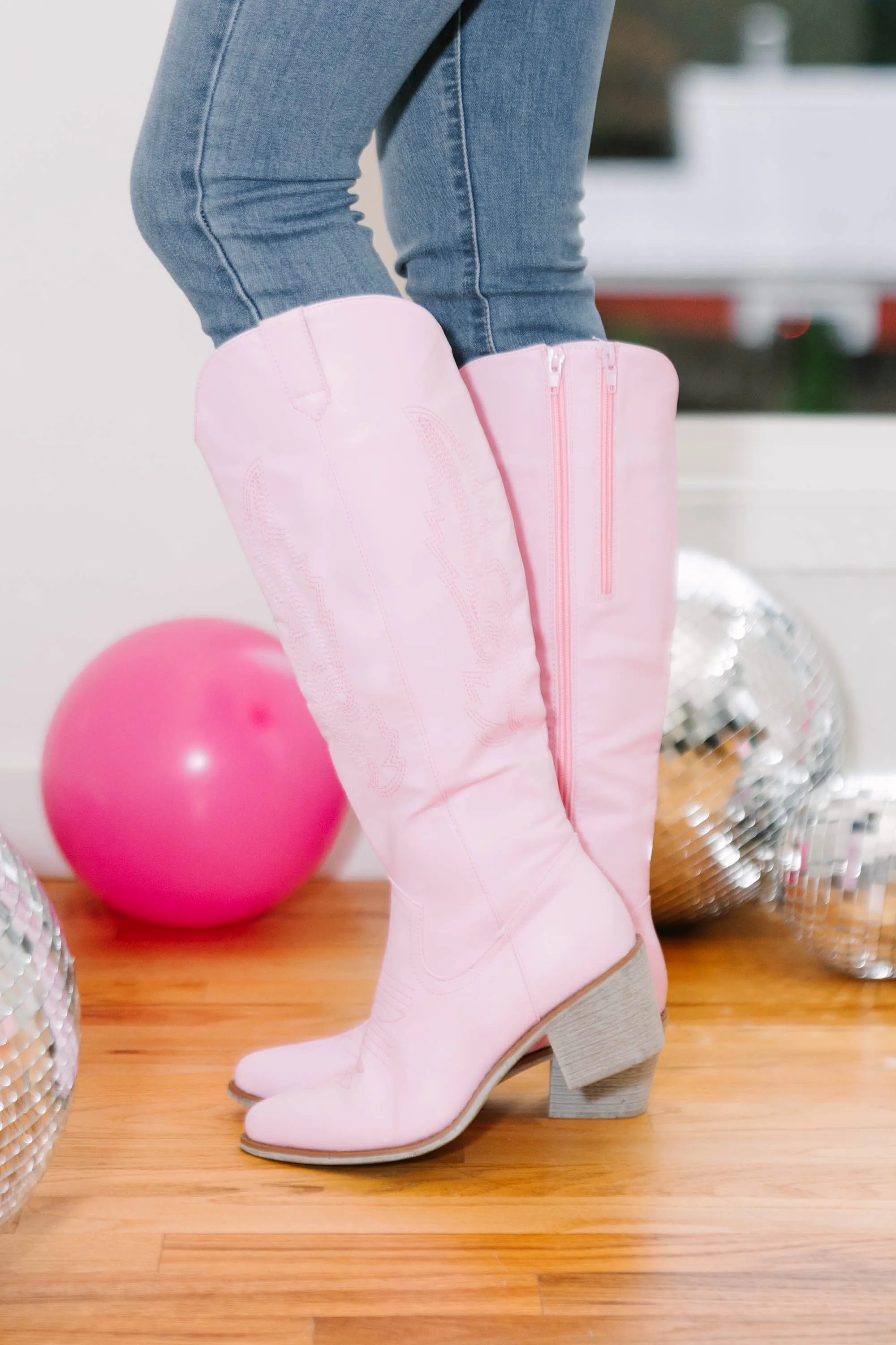 Best Day Ever Light Pink Western Boots