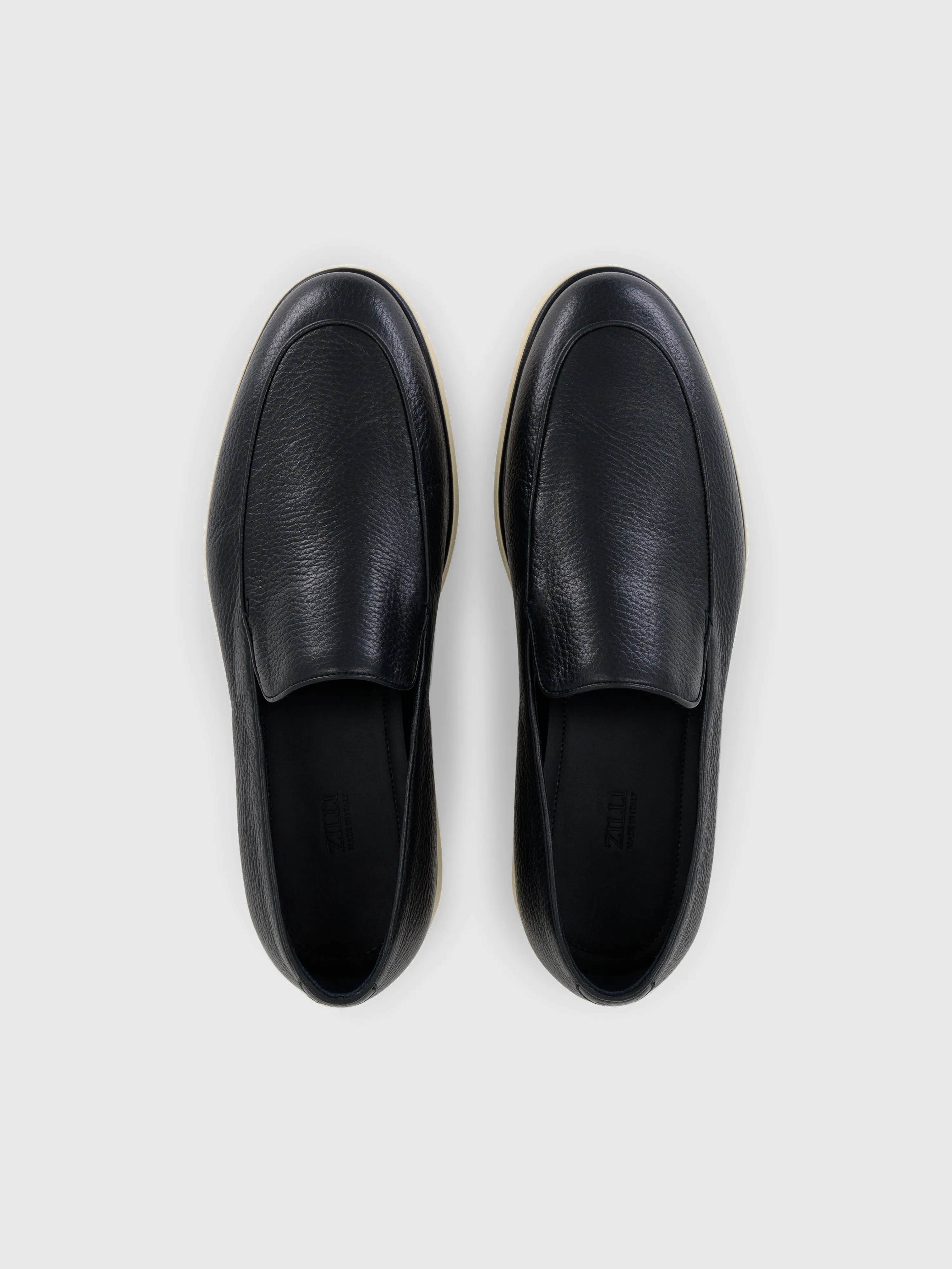 Casual Loafers in Deerskin Dark Navy