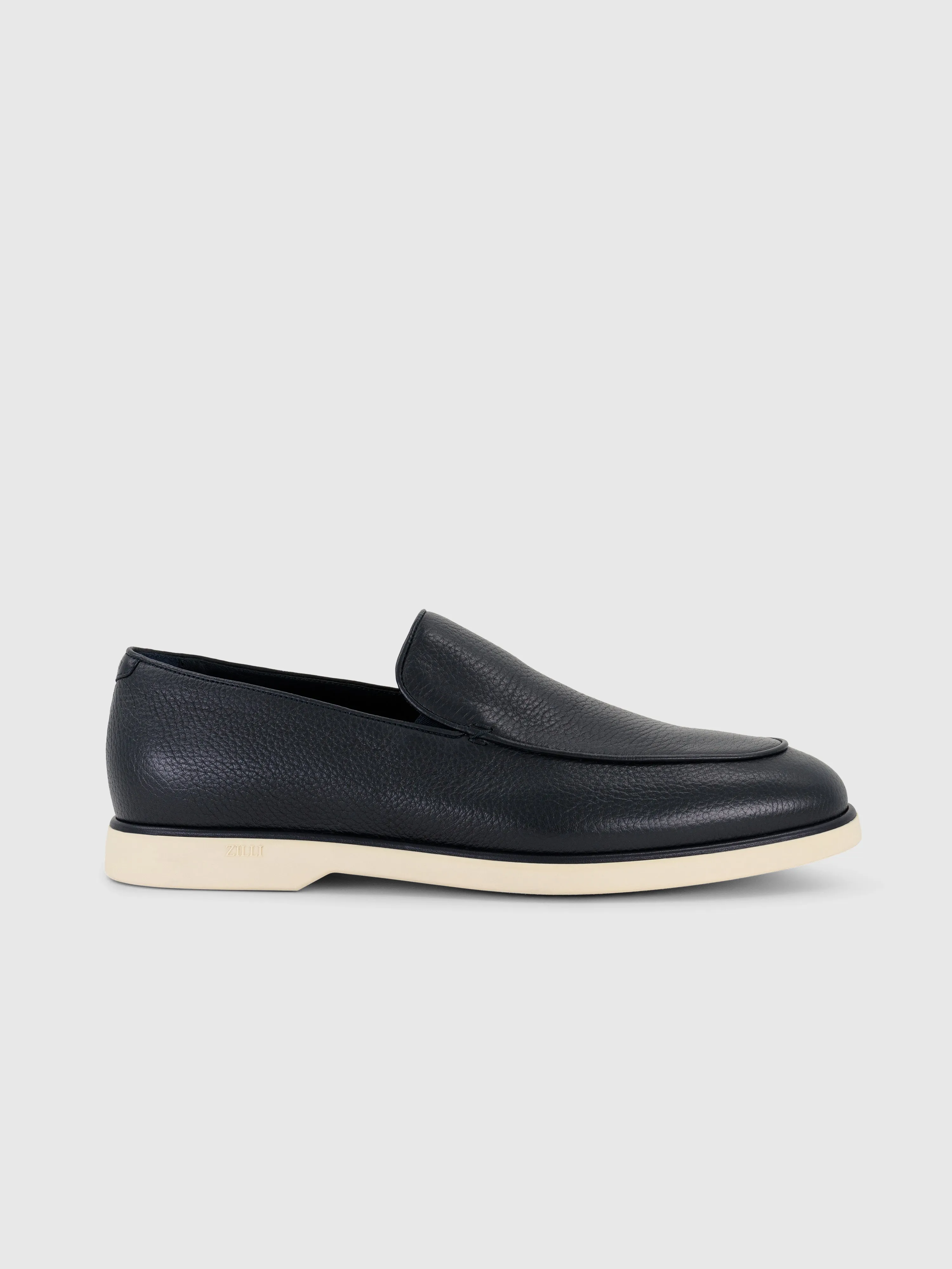 Casual Loafers in Deerskin Dark Navy