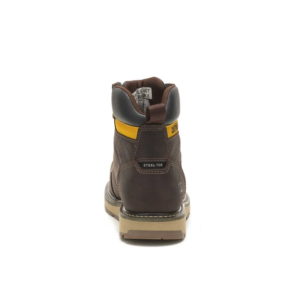 Caterpillar Calibrate (p91418) Steel Toe Men's Work Boot In Leather Brown