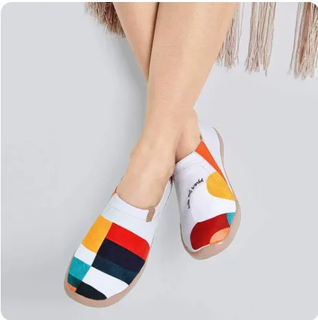 Chic Painted Slip-On Loafers for Women