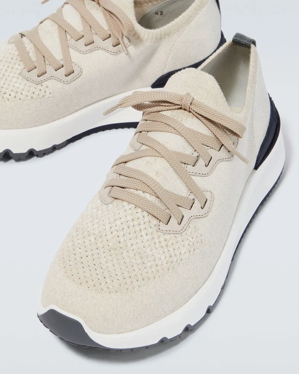 Cotton Knit Sneaker in Panama