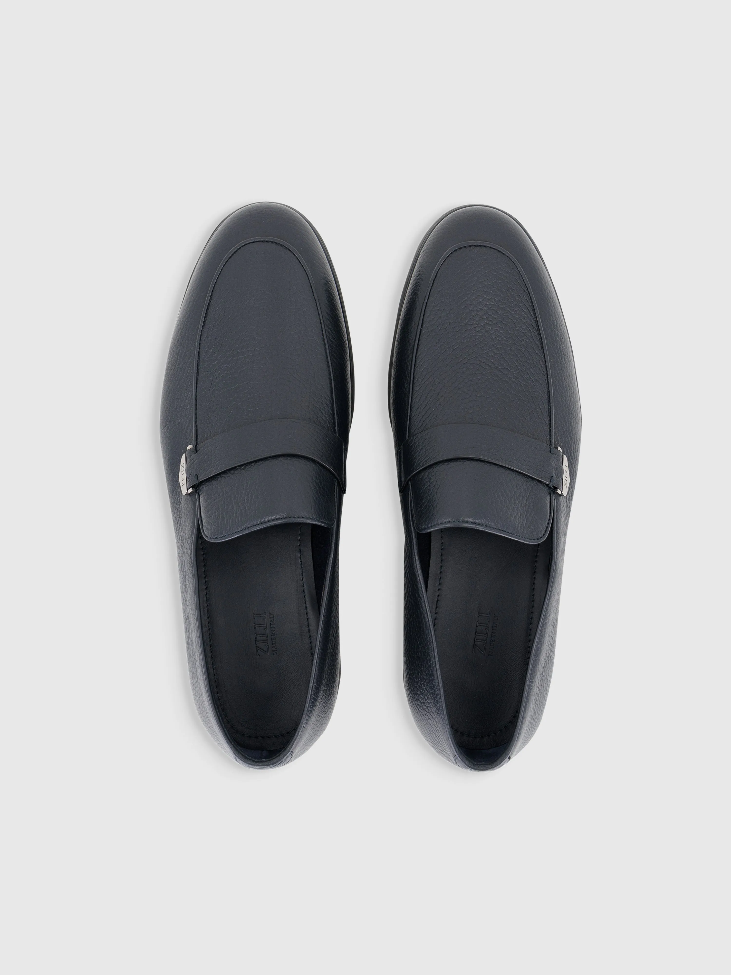 Deerskin Slip-On Dark Navy