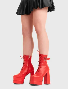 Famous Friend Platform Ankle Boots