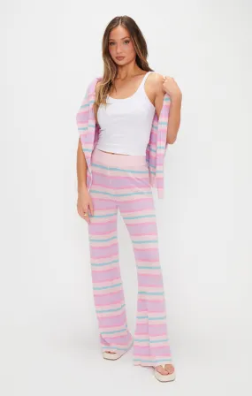 Feel Good Pants ~ Cotton Candy Stripe Knit