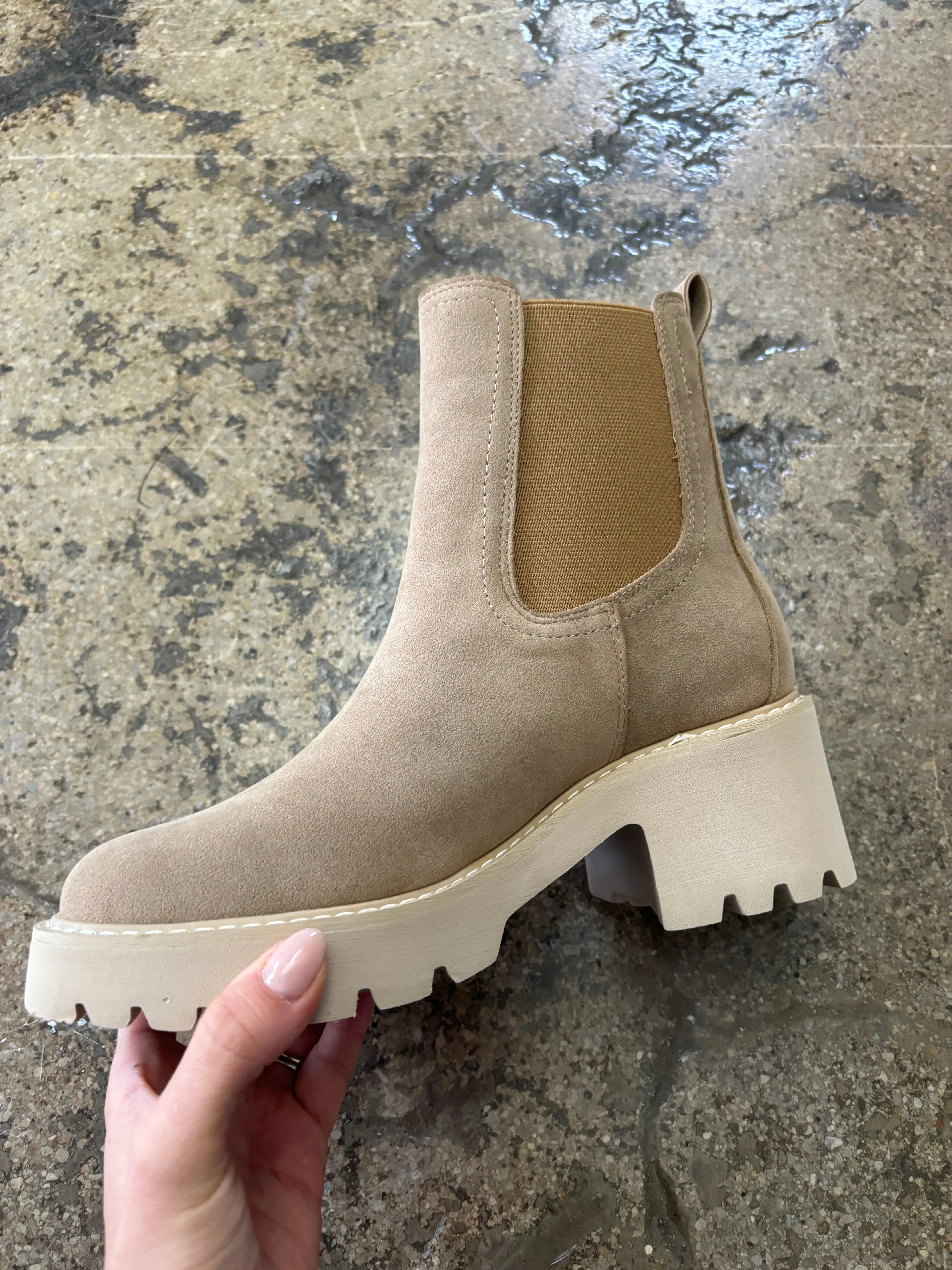 Josie Lug Sole Chelsea Ankle Boots