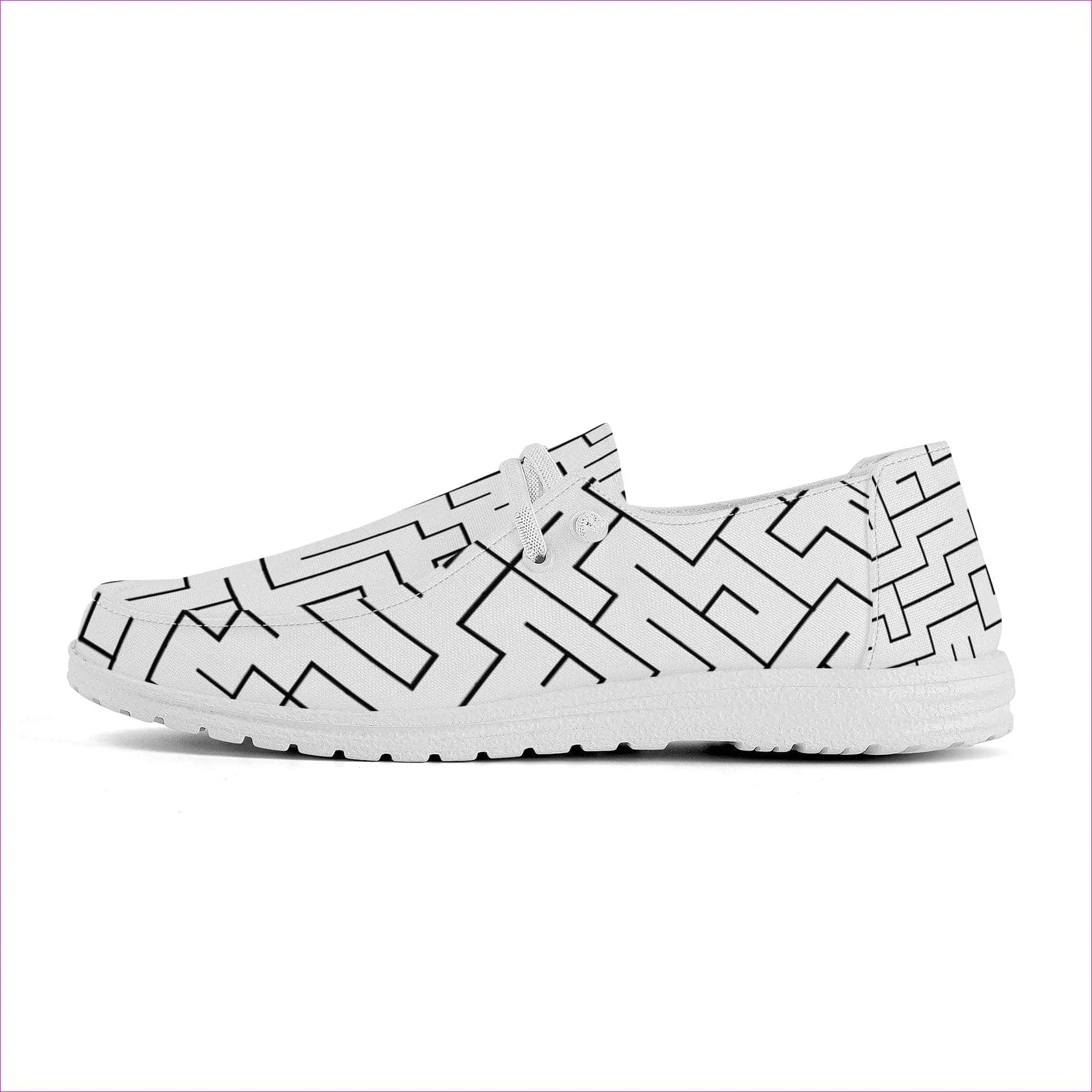 Labyrinth Canvas Slip On Loafers