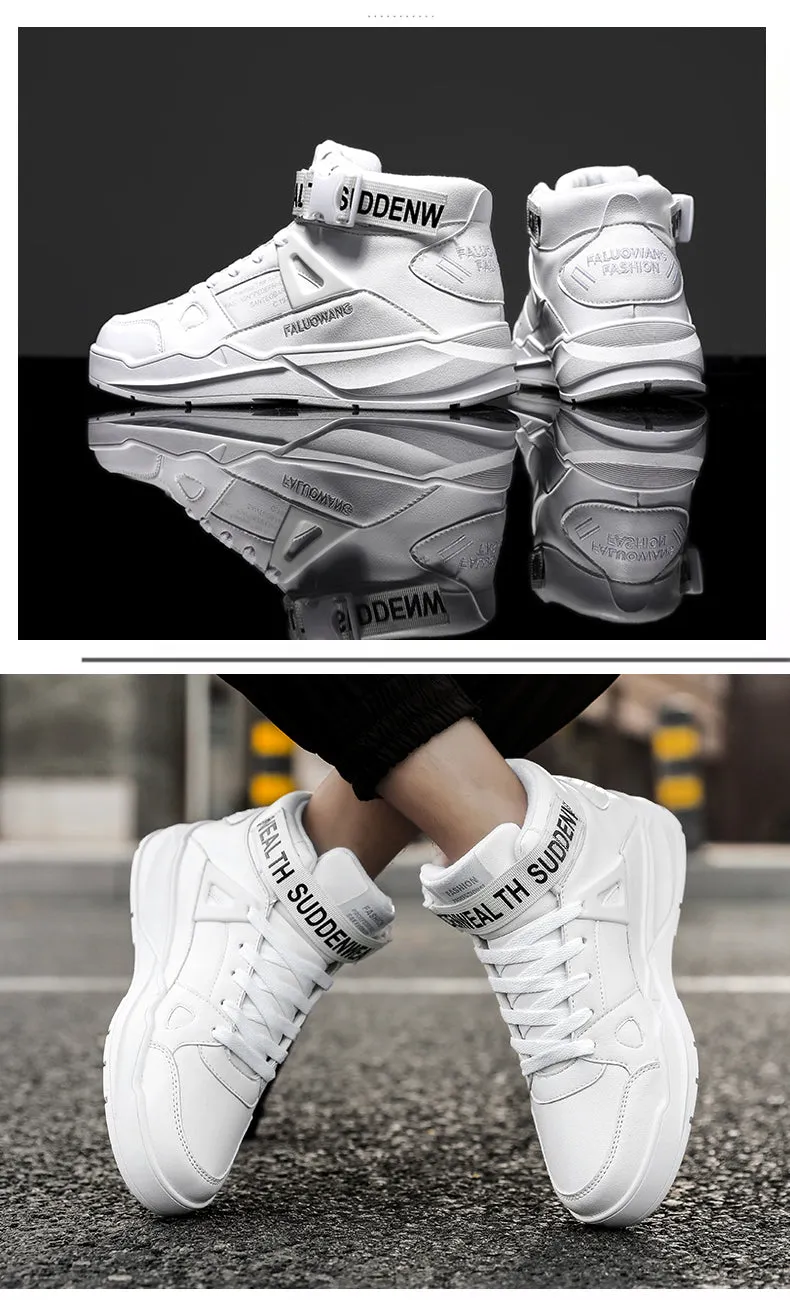 Men's Fashion Outdoor White Sneakers