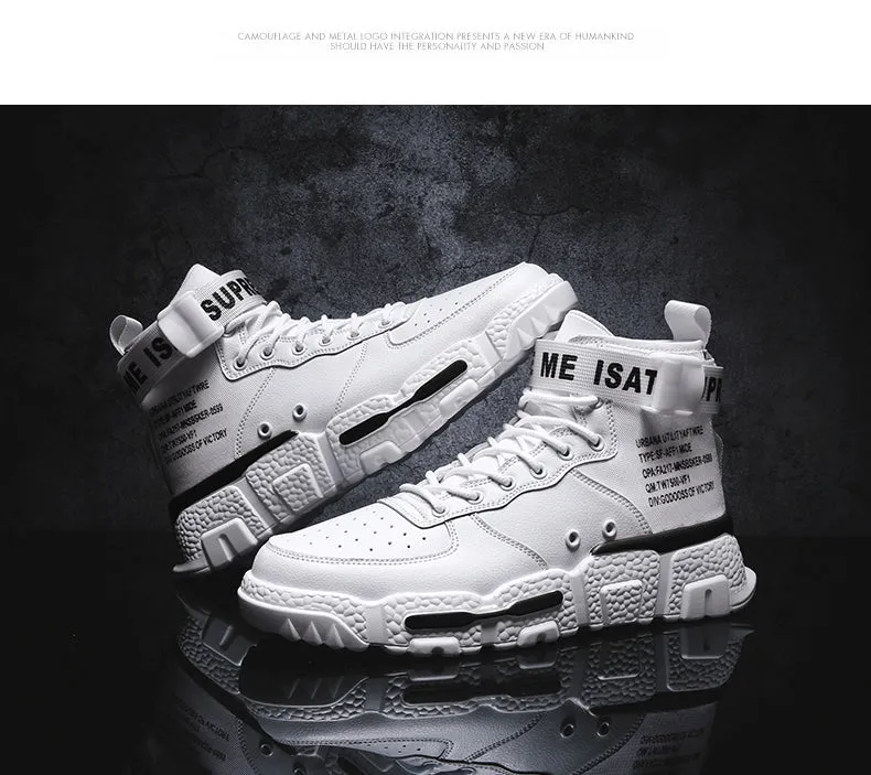 Men's Fashion Outdoor White Sneakers