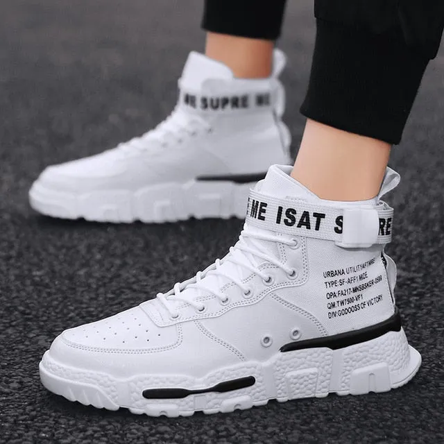 Men's Fashion Outdoor White Sneakers