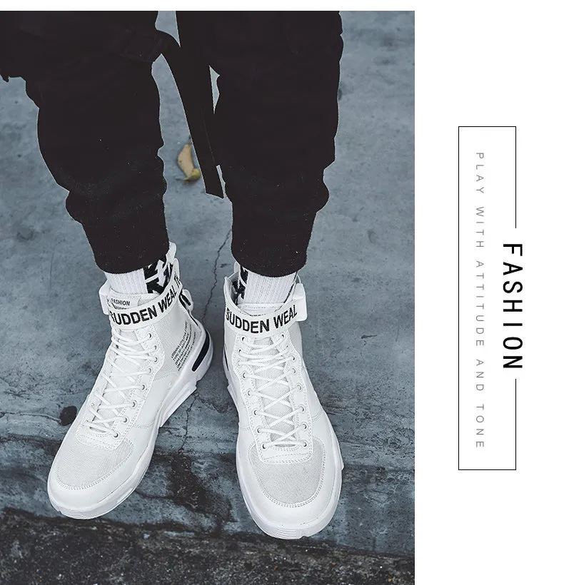 Men's Fashion Outdoor White Sneakers