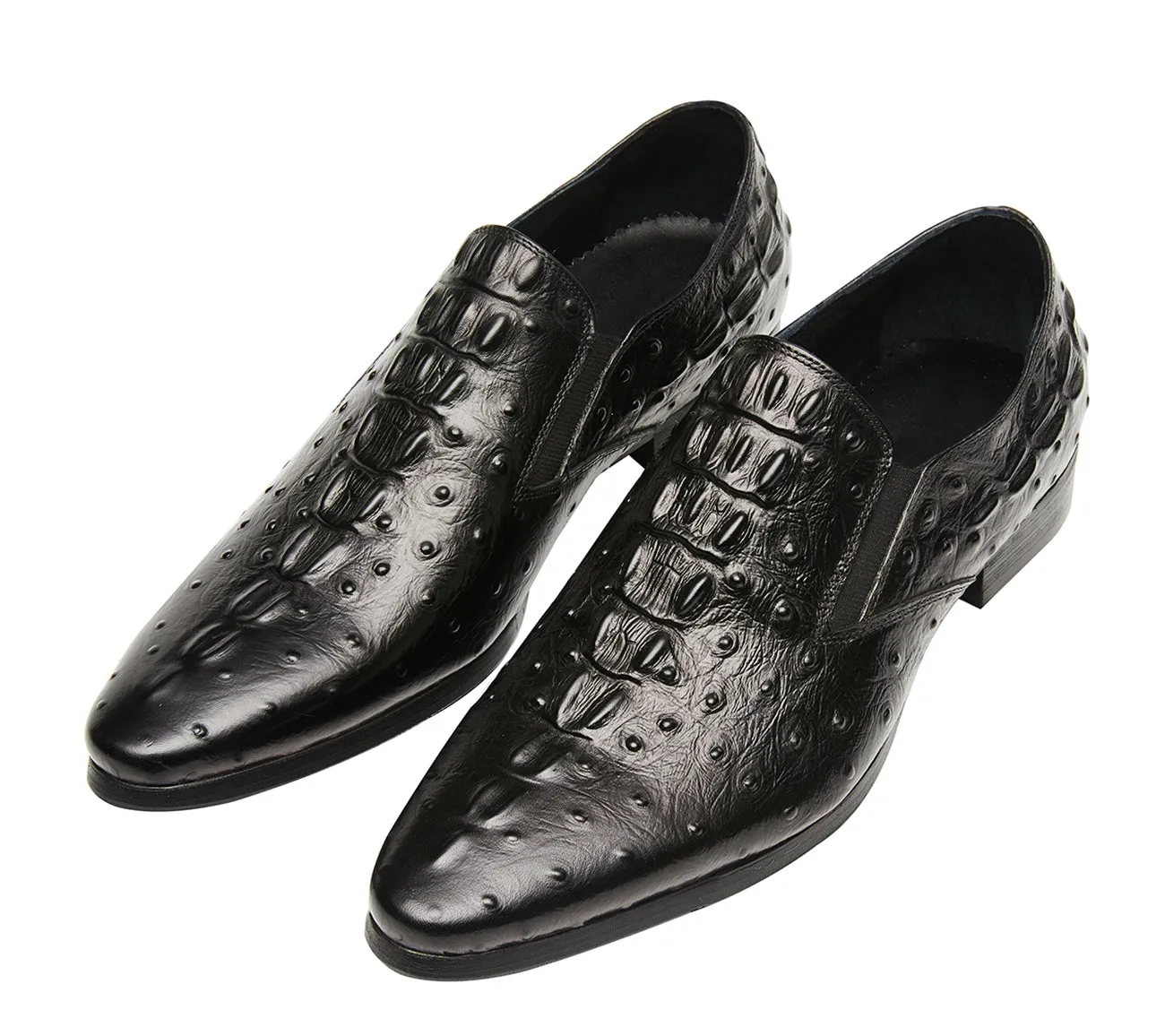 Men's Slip On Alligator Leather Loafers