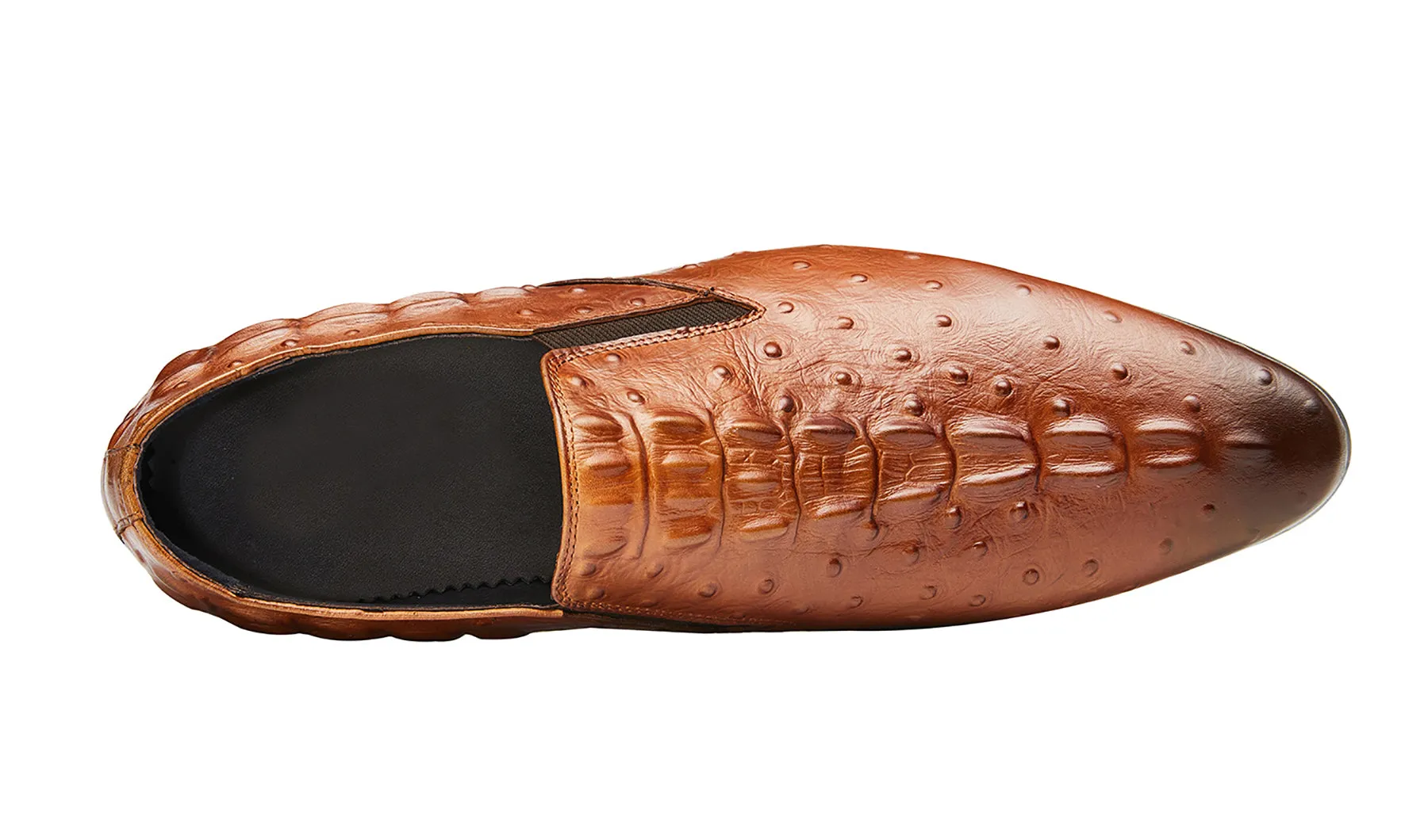 Men's Slip On Alligator Leather Loafers