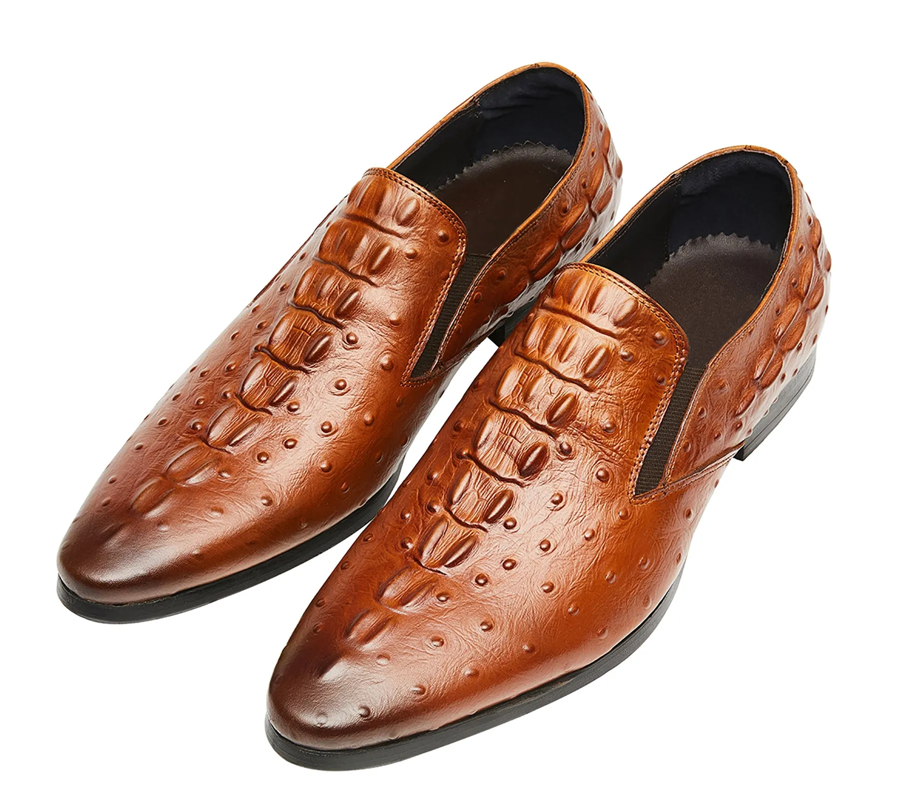 Men's Slip On Alligator Leather Loafers