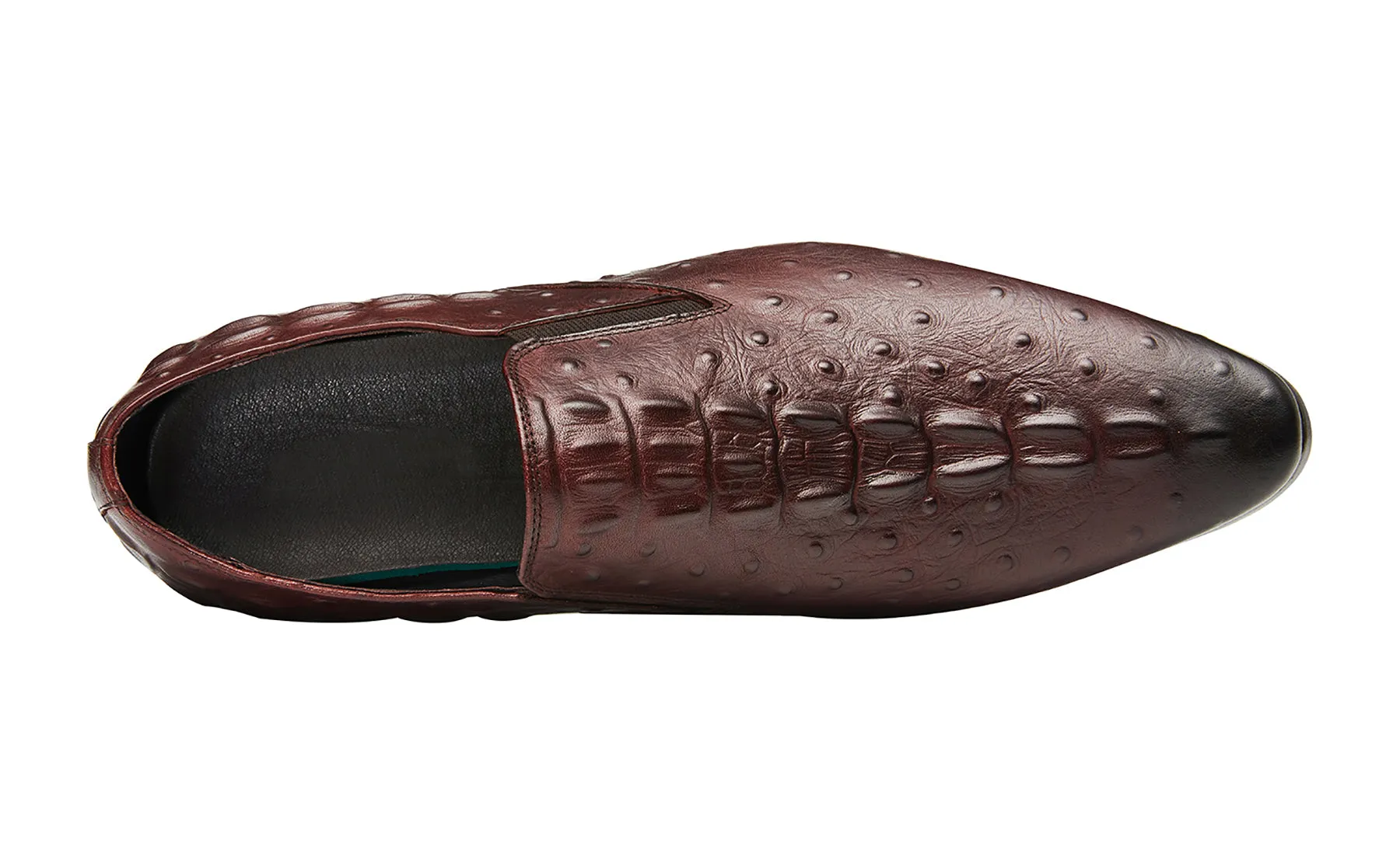 Men's Slip On Alligator Leather Loafers