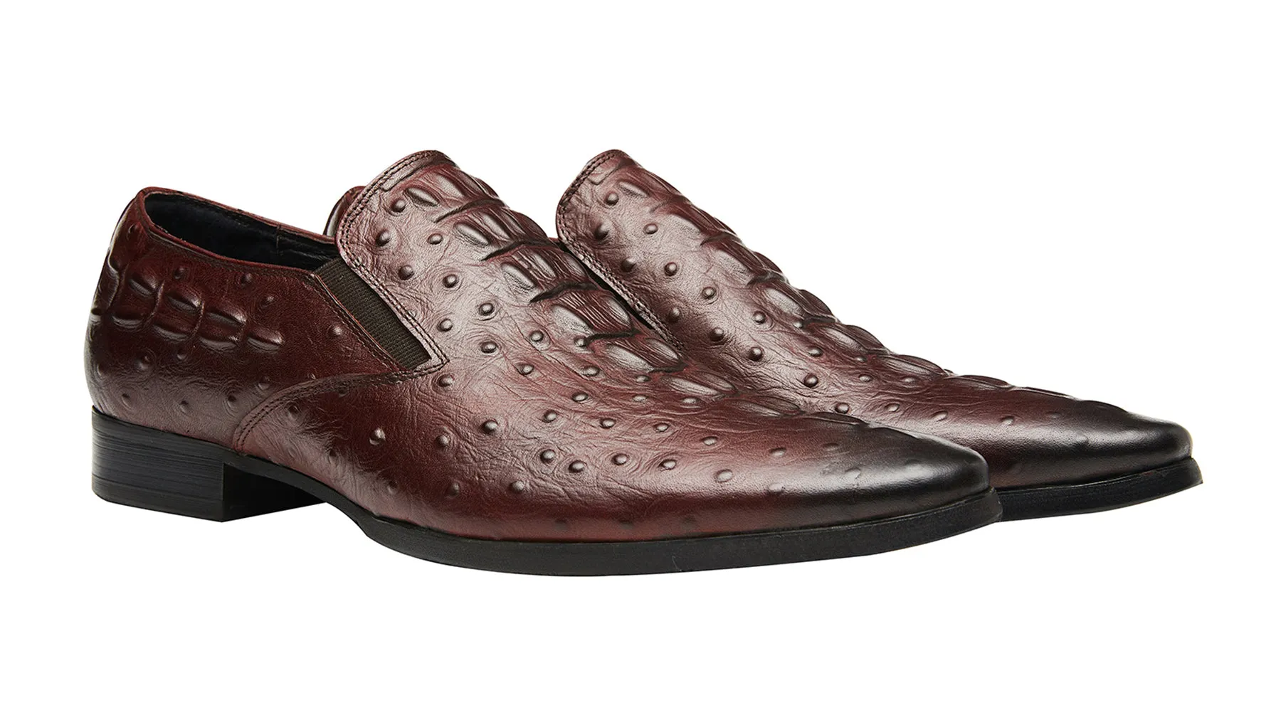 Men's Slip On Alligator Leather Loafers