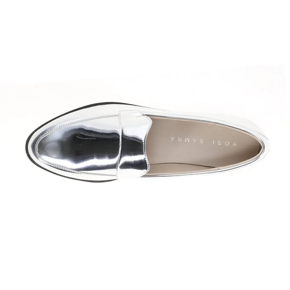 Olivia Metallic Slip On Loafers