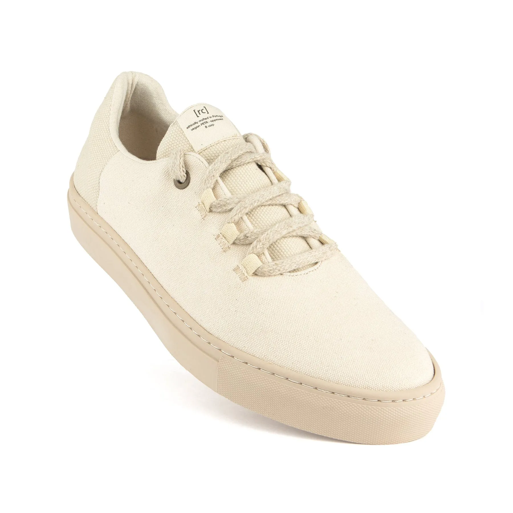 RC Unisex Recycled Cotton Vegan Sneakers | Beige