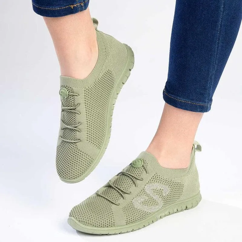 Soft Style by Hush Puppies Nansen Fly Knit Sneaker - Sage