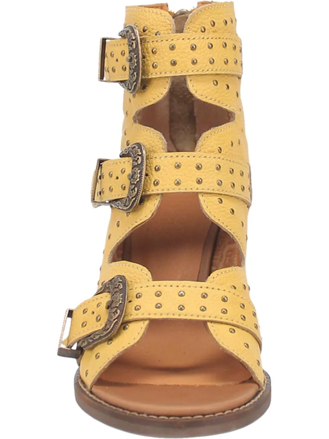 Sohiwoo Ziggy Buckle Bootie- Yellow