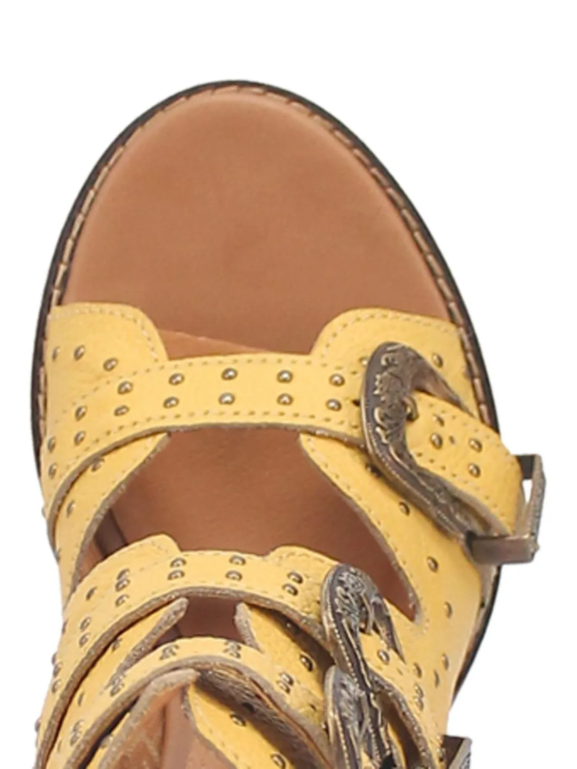 Sohiwoo Ziggy Buckle Bootie- Yellow