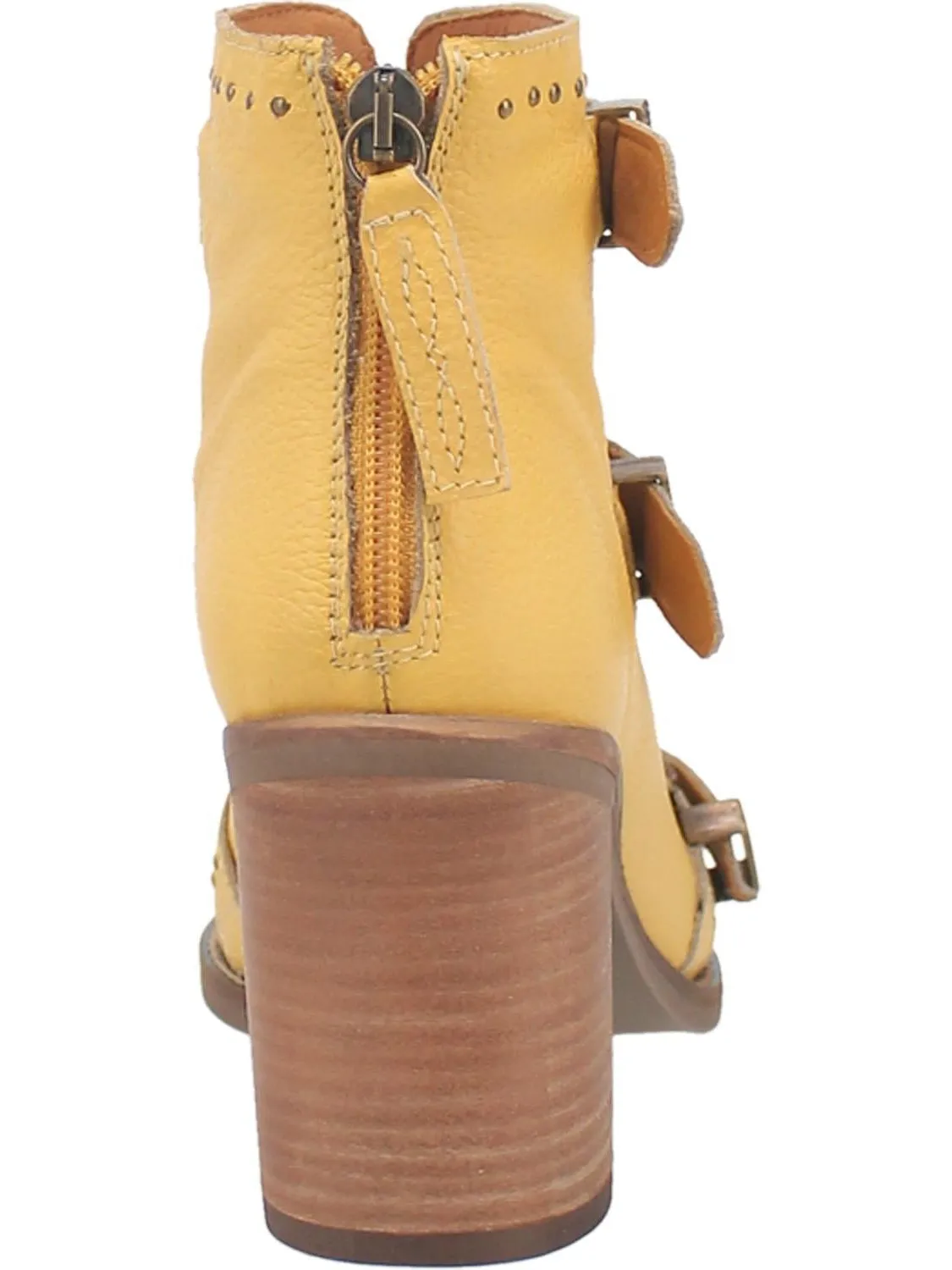 Sohiwoo Ziggy Buckle Bootie- Yellow