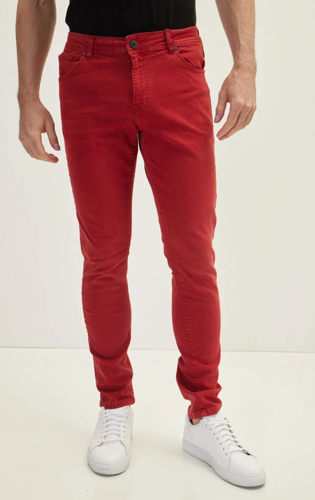 Spring Tapered Denim - Red