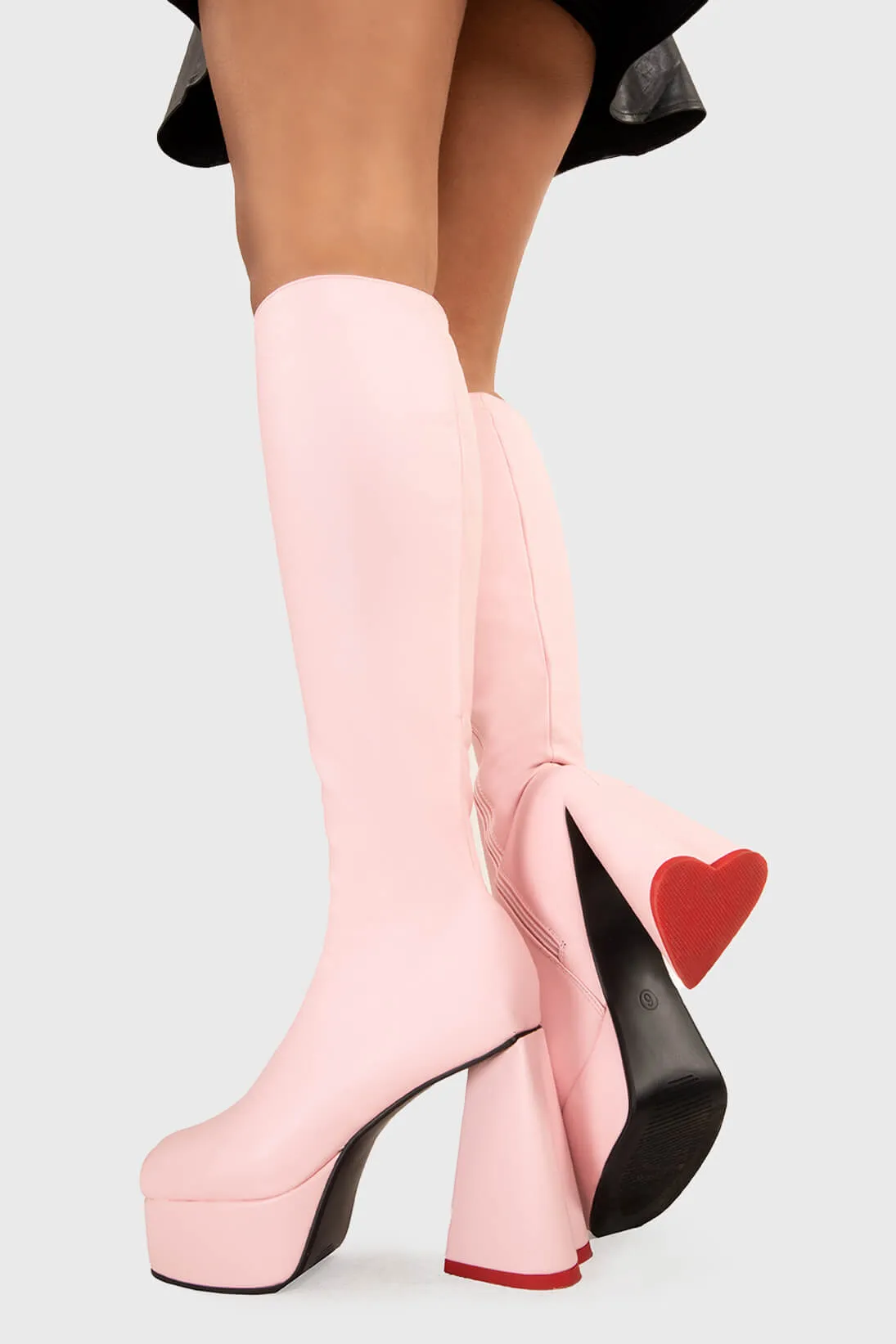 Sweet Talker Wide Calf Platform Knee High Boots