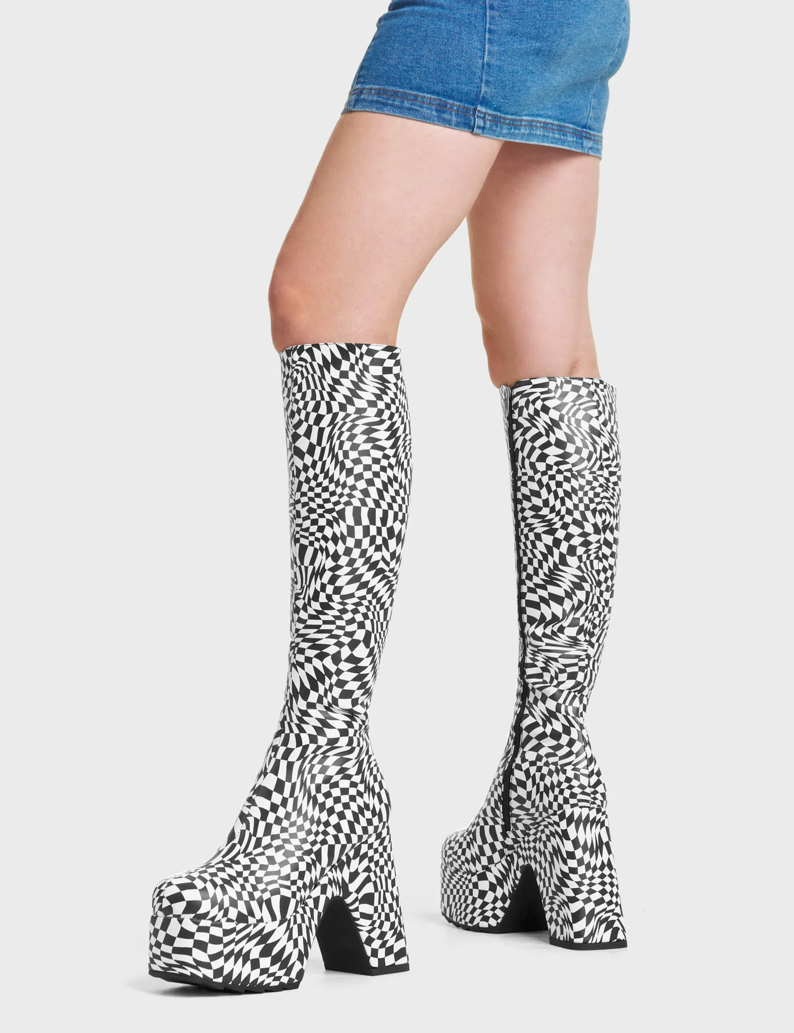 Willpower Platform Knee High Boots