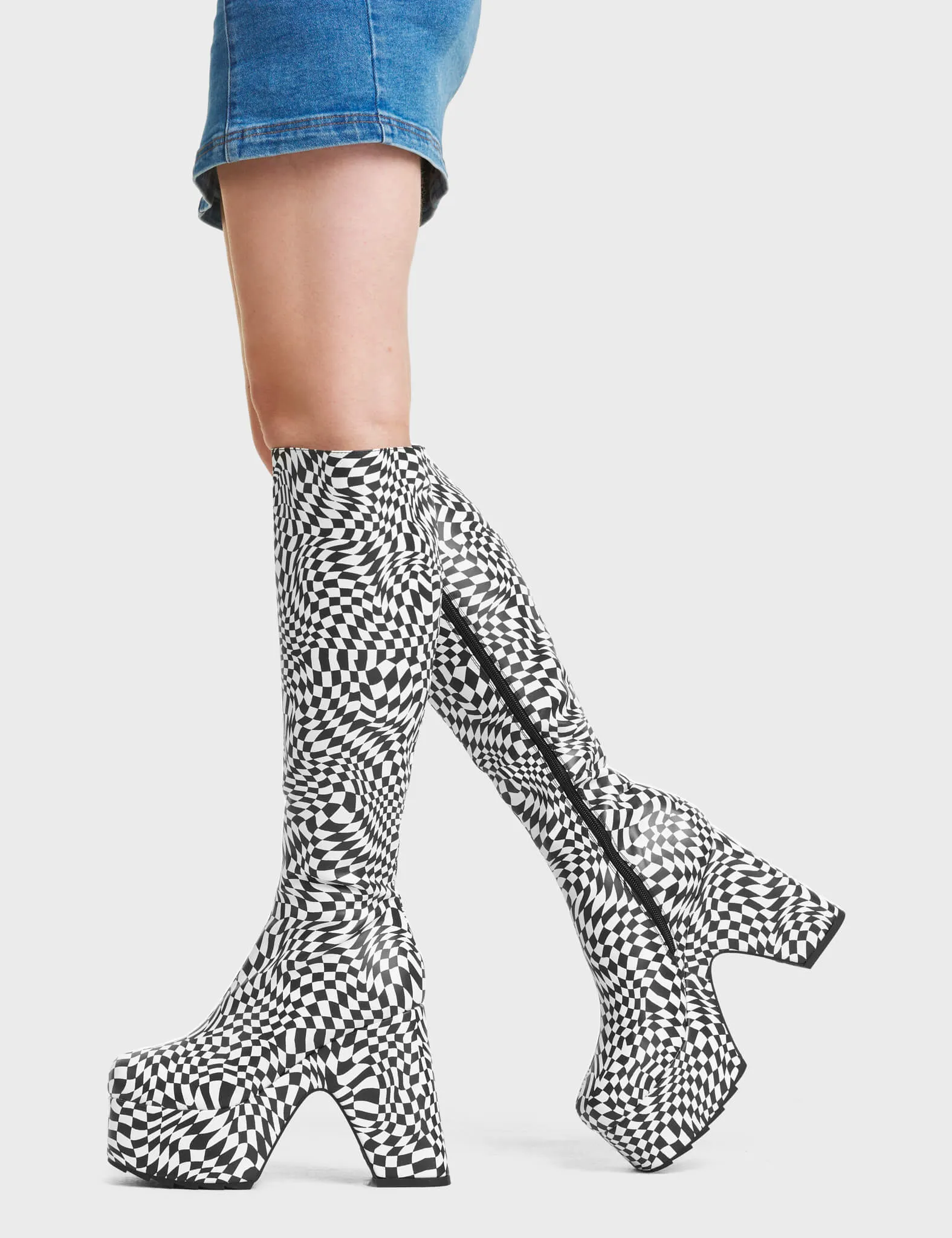 Willpower Platform Knee High Boots