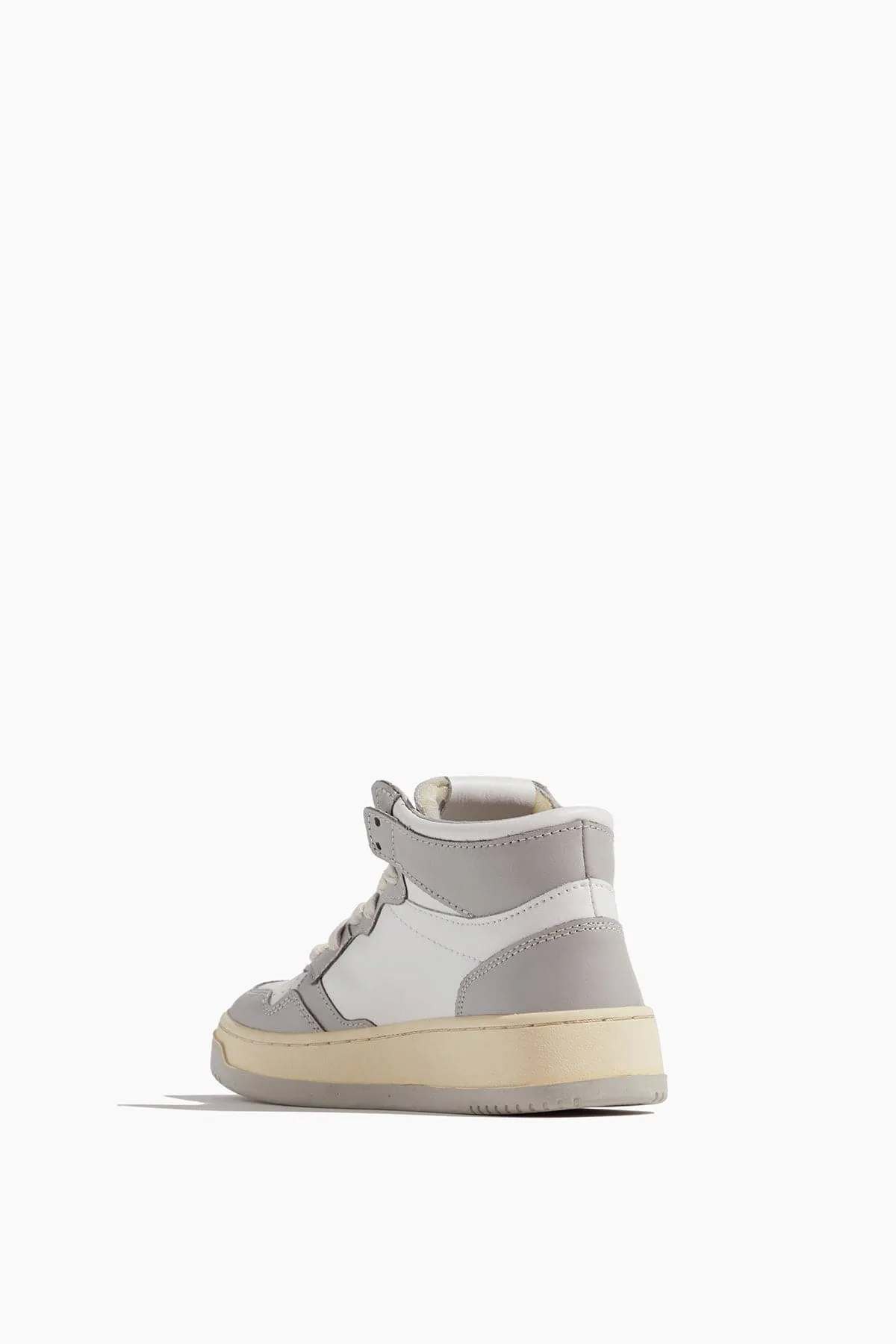 Women Mid Sneakers in White/Vapor