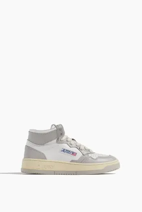 Women Mid Sneakers in White/Vapor