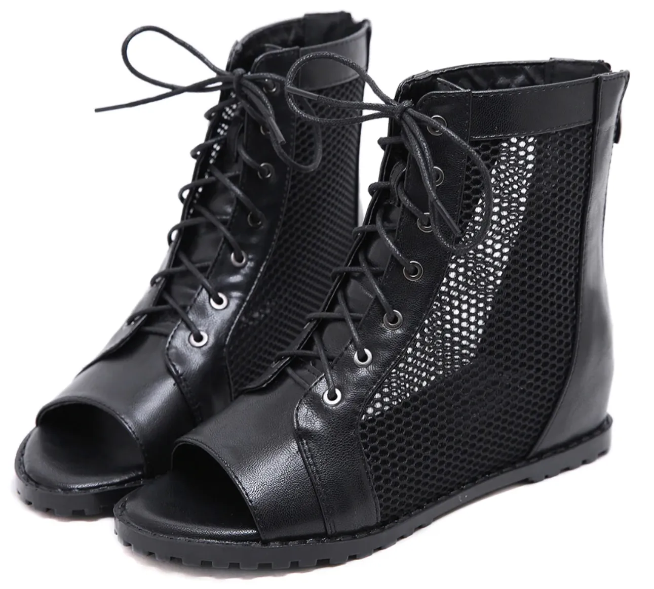 Women's Summer Mesh Open Toe Ankle Boots