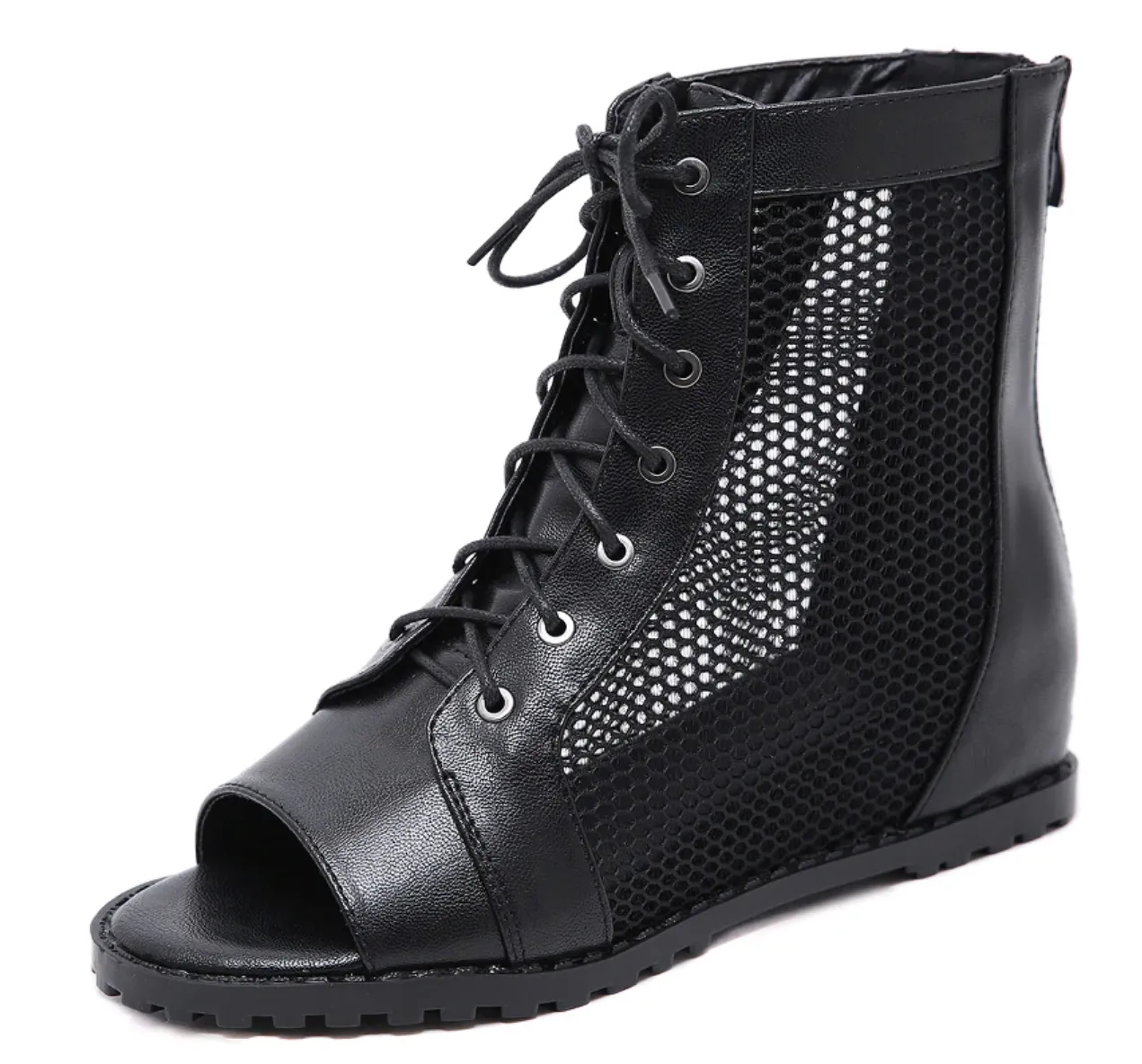 Women's Summer Mesh Open Toe Ankle Boots